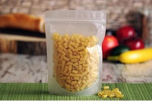 Прозрачна опаковка  Doy Pack с "цип"  затваряне и възможност за термопечатане 150x40x220 mm - 50 бр-изображение_група