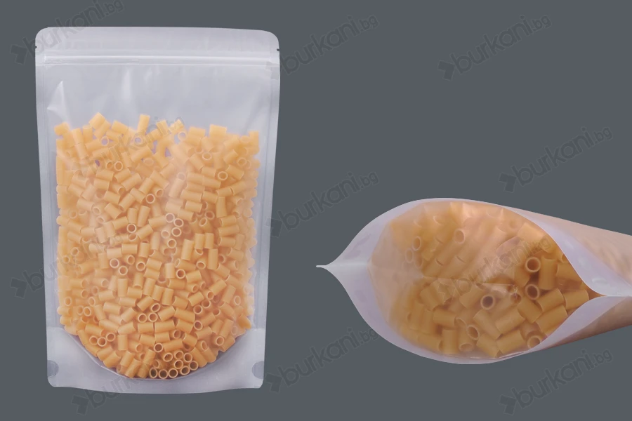 Прозрачна опаковка тип Doy Pack с размери  200x50x300 mm - 50 бр-изображение_продукт