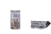 Алуминиева прозрачна опаковка тип Doy Pack с "цип" затваряне и възможност за термозапечатване, с размери 100x60x200 мм - 50 бр Алуминиева прозрачна опаковка тип Doy Pack с "цип" затваряне и възможност за термозапечатване, с размери 100x60x200 мм - 50 бр