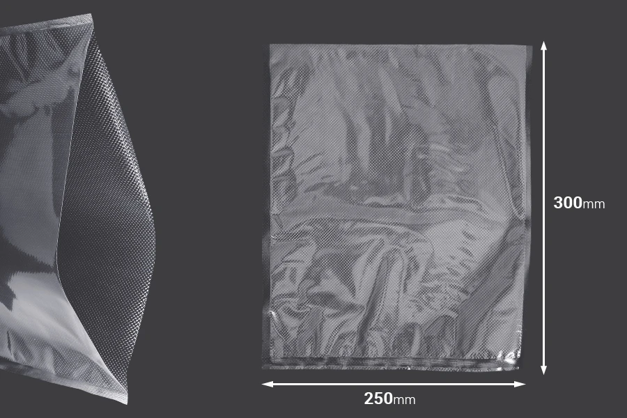 Вакуумни торбички 250х300 мм за опаковане на храни и други продукти - 100 бр-изображение_размери