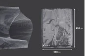 Вакуумни торбички 200х250 мм заопаковане на храни  - 100 бр-изображение_размери