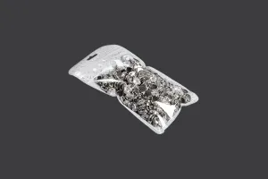 Торбичка с цип 83x130 mm от нетъкан текстил в гръб и с прозрачна предна част и Eurohole - 50 бр.-3