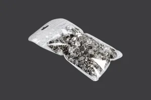 Торбичка с цип  120x220 mm, от нетъкан текстил в гръб и с прозрачна предна част и Eurohole- 50 бр.-3