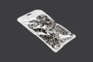 Торбичка с цип 130x230 mm,  от нетъкан текстил в гръб и с прозрачна предна част и Eurohole - 50 бр.-3