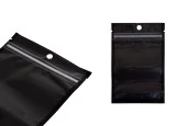 Алуминиева опаковка тип ДОЙ-ПАК 90x30x140 mm , черна отзад, прозрачна предна част с "цип" затваряне 100 бр./пакет Алуминиева опаковка тип ДОЙ-ПАК 90x30x140 mm , черна отзад, прозрачна предна част с "цип" затваряне 100 бр./пакет