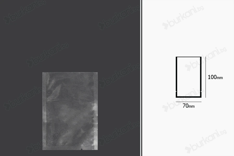 Вакуумни торбички 70x100 mm - 100 бр.-изображение_размери