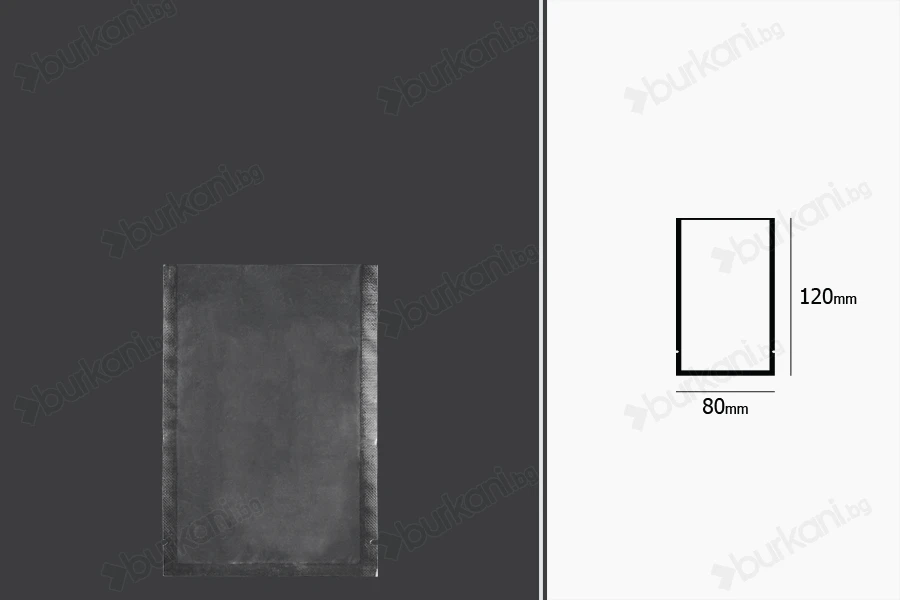Вакуумни торбички 80x120 mm - 100 бр.-изображение_размери