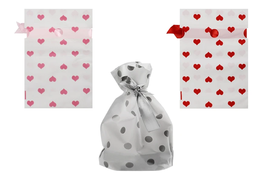 Пластмасови торбички за бонбони, сладкиши или бисквитки 120х170 - 50 бр-изображение_размери