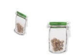 Пликове тип  Doy Pack с цип във формата на буркан с размер 75x110 mm