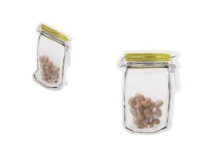 Пликове тип Doy Pack с цип във формата на буркан с размер  107x150 мм-изображение_размери