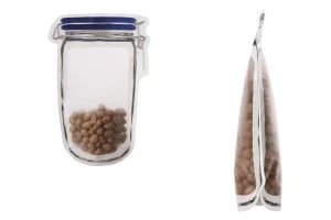 Пликове тип Doy Pack с цип във формата на буркан с расмери  154х246 мм-изображение_група