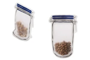 Пликове тип Doy Pack с цип във формата на буркан с расмери  154х246 мм-изображение_размери