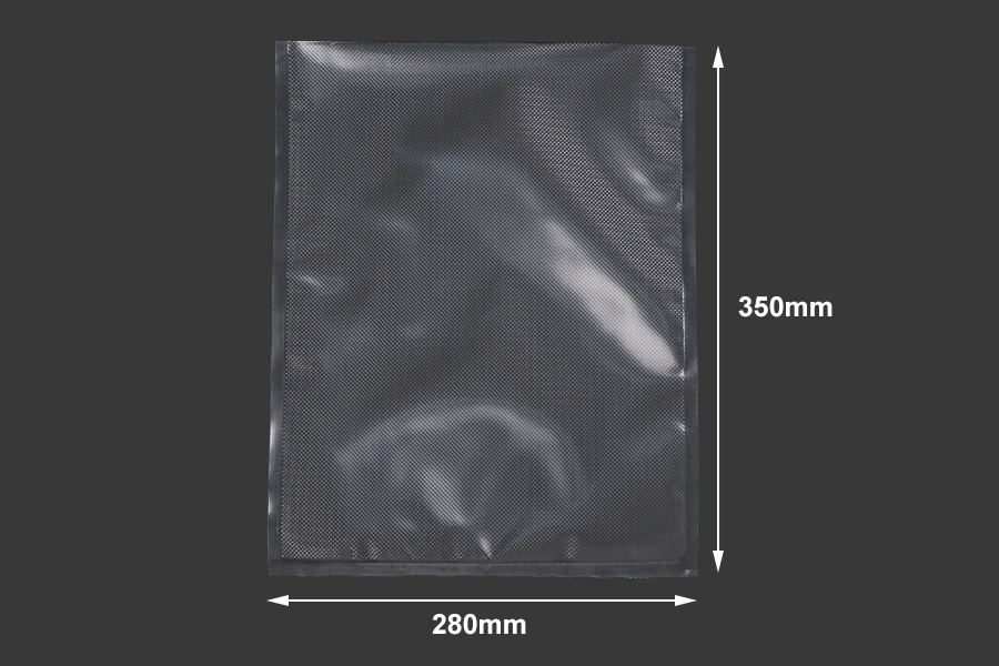 Вакуумни торбички за  опаковане на хранителни продукти 280х350 мм - 100 бр-изображение_размери