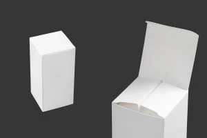 Бяла хартиена кутия с размери  53x53x108 mm - 20 бр./пакет-1