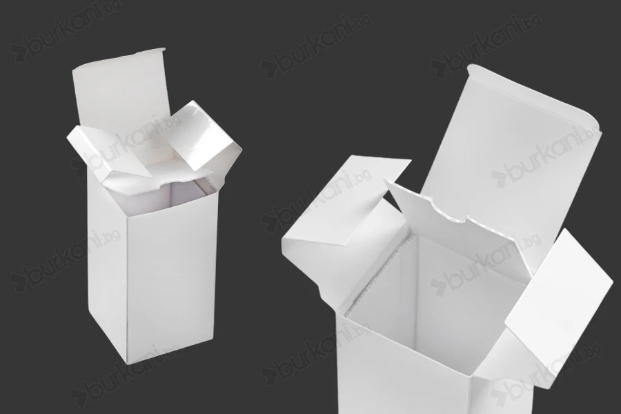 Хартиена бяла кутия с размери  63x63x118 mm - 20 бр.-изображение_група