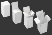 Хартиена бяла кутия с размери 63x63x118 mm - 20 бр. Хартиена бяла кутия с размери 63x63x118 mm - 20 бр.