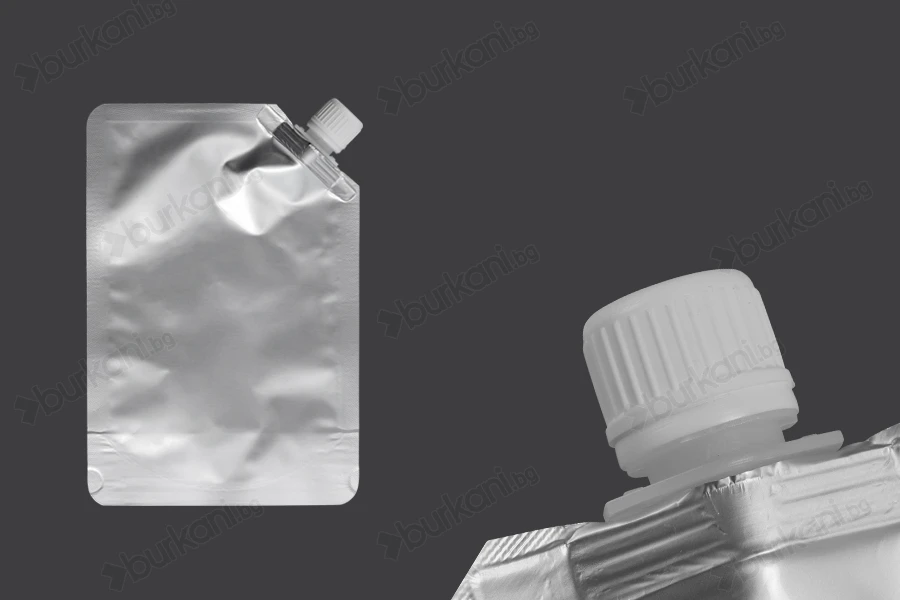 Алуминиева Doy Pack 500 ml със странична бяла капачка - 50 бр-изображение_продукт
