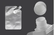 Алуминиева Doy Pack 500 ml със странична бяла капачка - 50 бр Алуминиева Doy Pack 500 ml със странична бяла капачка - 50 бр