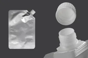 Алуминиева Doy Pack 500 ml със странична бяла капачка - 50 бр-2