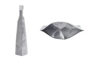 Алуминиев плик тип  Doypack за течности 200 мл с бяла капачка - 50 бр.-изображение_група