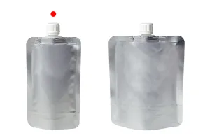 Алуминиев плик тип  Doypack за течности 200 мл с бяла капачка - 50 бр.-изображение_група