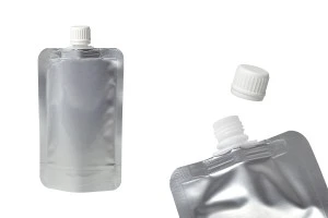 Алуминиев плик тип  Doypack за течности 200 мл с бяла капачка - 50 бр.-изображение_продукт