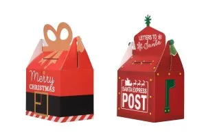 Коледна кутия - подаръчна  105х75х175 мм - 25 бр-изображение_група