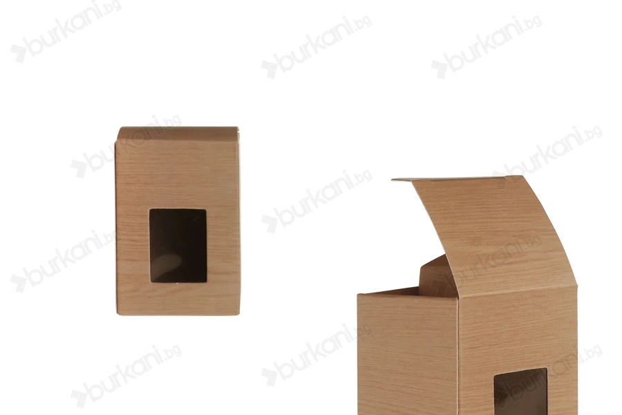 Хартиена кутия за бурканчета 30ml и  40ml, с размери 45x45x65 - 50 бр.-изображение_продукт