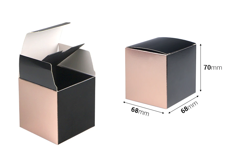 Хартиена кутия 68x68x70 мм - 20 бр. Хартиена кутия 68x68x70 мм - 20 бр.-изображение_размери