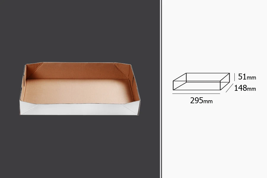 Хартиена кутия  с размери 295x148x51 мм-изображение_размери