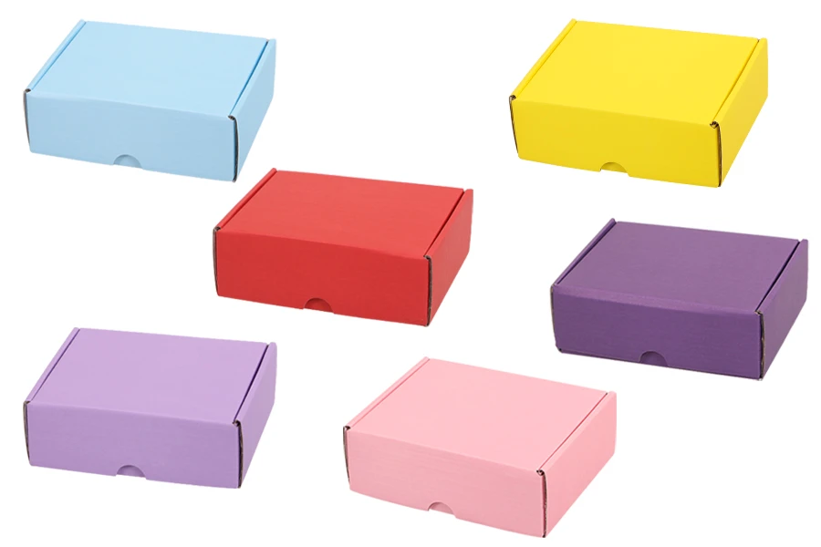 Цветна опаковъчна кутия от крафт хартия 170х130х60 мм - 20 бр Цветна опаковъчна кутия от крафт хартия 170х130х60 мм - 20 бр-изображение_група