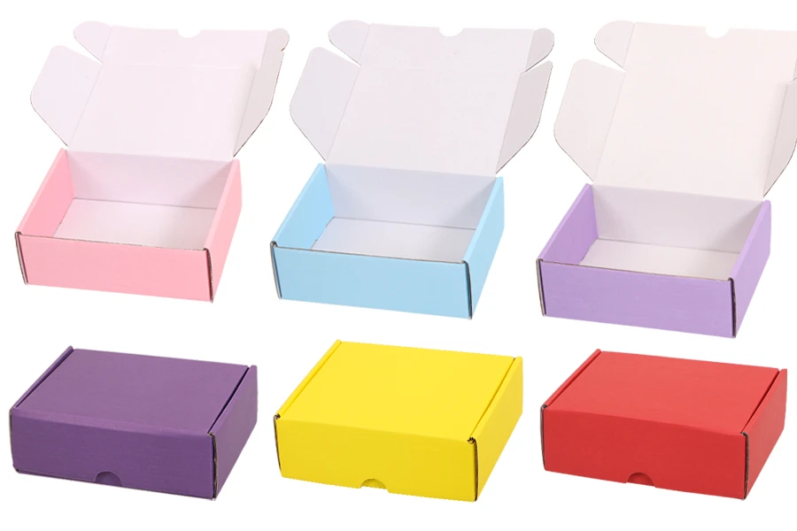 Цветна опаковъчна кутия от крафт хартия 170х130х60 мм - 20 бр Цветна опаковъчна кутия от крафт хартия 170х130х60 мм - 20 бр-изображение_продукт