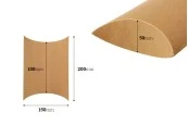 Подаръчна кутия тип "възглавница" 200x150x50 mm - 20 бр./опаковки Подаръчна кутия тип "възглавница" 200x150x50 mm - 20 бр./опаковки