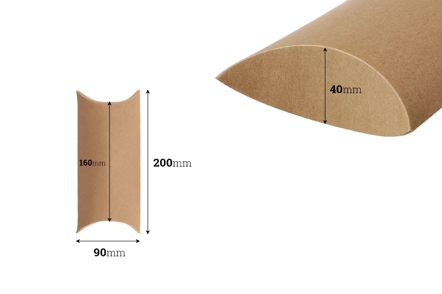 Подаръчна кутия тип "възглавница" 200x90x40 mm - 20 бр./опаковка Подаръчна кутия тип "възглавница" 200x90x40 mm - 20 бр./опаковка
