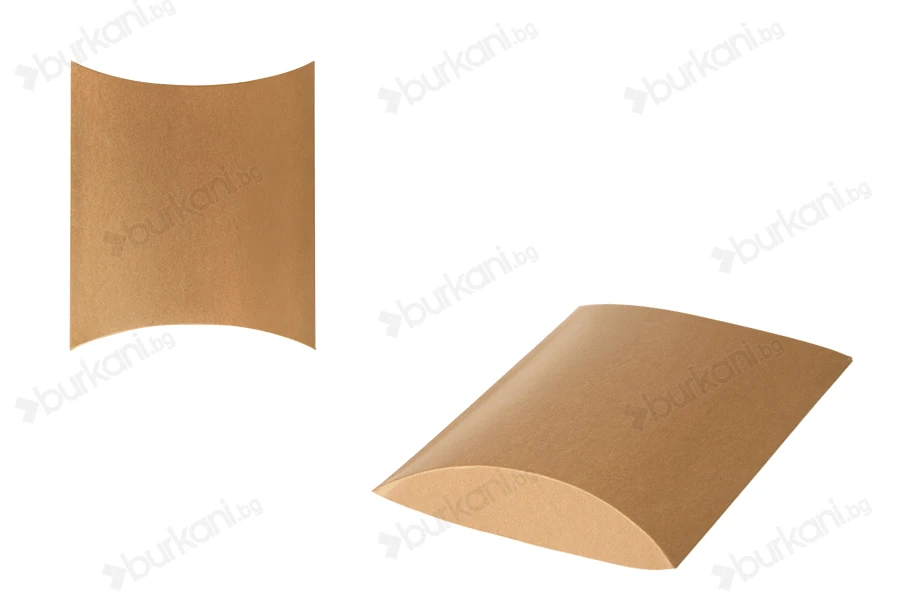 Подаръчна крафт кутия тип "възглавница" 250x220x50 mm-изображение_продукт