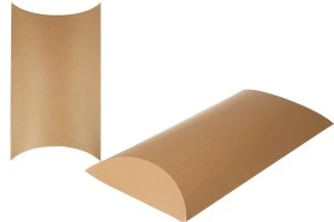 Подаръчна крафт кутия тип "възглавница" 500x300x100 mm  - 20 бр./Опаковка-1
