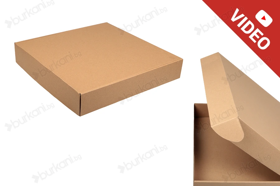 Хартиена крафт кутия с размери 400x400x80 mm - 20 бр./опаковка-изображение_продукт