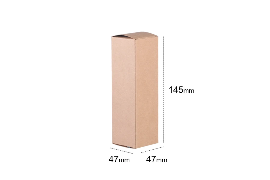 Крафт кутия с размери 47x47x145- 20 бр. Крафт кутия с размери 47x47x145- 20 бр.-изображение_размери