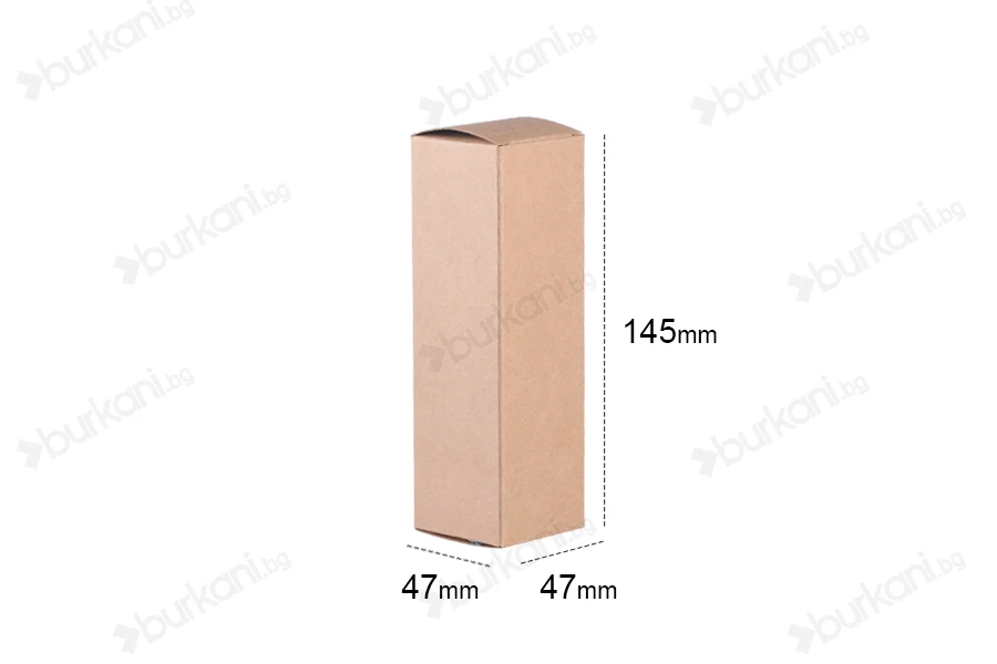 Крафт кутия с размери  47x47x145- 50 бр.-изображение_размери