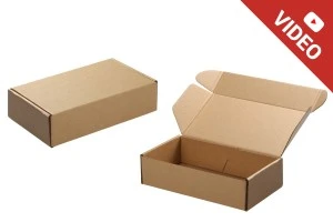 Крафт хартиена кутия без прозорец 240х130х60 мм - 20 бр.-1