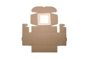 Крафт Кутия с прозорец с размери 130x120x60 mm Крафт Кутия с прозорец с размери 130x120x60 mm-изображение_група