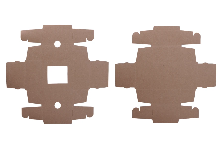 Крафт кутия с прозорец с размери 130x120x60 Крафт кутия с прозорец с размери 130x120x60-изображение_група