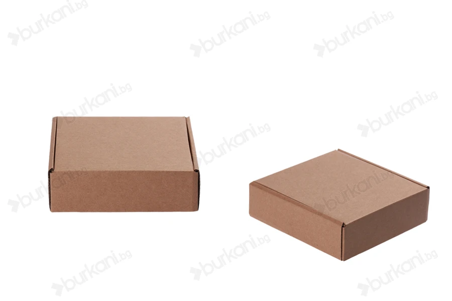 Крафт опаковъчна кутия без прозорец 170x170x50 mm - 20pcs-изображение_група