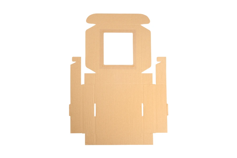 Опаковъчна крафт кутия с прозорец 210x210x50 mm - 20 бр. Опаковъчна крафт кутия с прозорец 210x210x50 mm - 20 бр.-изображение_група