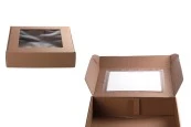 Опаковъчна кутия от крафт хартия с прозорец 300x300x70 mm - Опаковка 20 бр Опаковъчна кутия от крафт хартия с прозорец 300x300x70 mm - Опаковка 20 бр-изображение_група