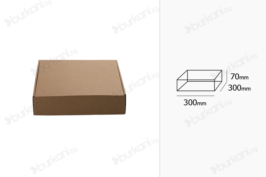 Хартиена кутия без прозорец 300x300x70 mm - Опаковка от 20 бр-изображение_група