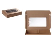 Опаковъчна кутия от крафт хартия с прозорец 400x250x70 mm - Опаковка от 20 бр Опаковъчна кутия от крафт хартия с прозорец 400x250x70 mm - Опаковка от 20 бр-изображение_група