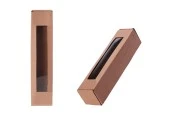 Хартиена крафт кутия с прозорец с размери 55x55x250 mm - 20 бр. Хартиена крафт кутия с прозорец с размери 55x55x250 mm - 20 бр.