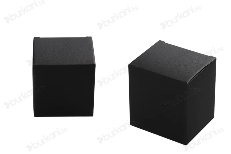 Хартиена  черна кутия с размери 50x58x62 - 50 бр-изображение_продукт