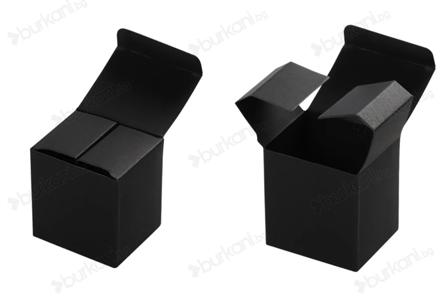 Хартиена  черна кутия с размери 50x58x62 - 50 бр-изображение_група